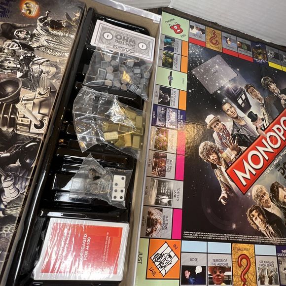 Monopoly Doctor Who 50th Anniversary Collector’s Edition Open Box Original Pac.. - Picture 16 of 16